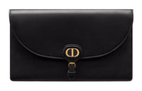 DIOR Bobby Smooth Calf Leather Clutch Women's Black