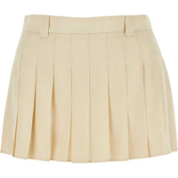 MIU MIU Casual Short Skirts Women's Beige