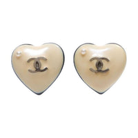 CHANEL Pre-Owned 2006 CC Heart Stud Earrings