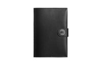 HERMES R.M.S Evergrain Calfskin Passport Holder Men's Noir Black