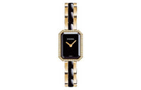 CHANEL Wrist Watch Quartz Movement Ceramic 18K Gold Strap Black Dial Women's Watch