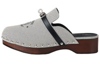 HERMES Carlotta Stylish Sandals Women's Dark Reddish Purple