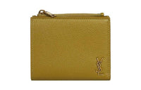 SAINT LAURENT Calfskin Card Holder Men's Green