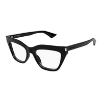 SAINT LAURENT Recycled Acetate, Recycled Acetate Cat Eye Eyeglass Frames Unisex Black
