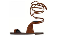 SAINT LAURENT GIA Roman Sandals Women's Brown