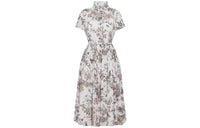 DIOR Mid-Length Shirt Dress Short-Sleeved Dresses Women's White