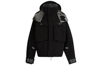 LOUIS VUITTON FW21 Solid Color Hooded Puffer Jacket Men's Black