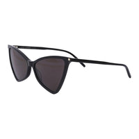 SAINT LAURENT Plastic Acetate Irregular Shape Sunglasses Women's Black