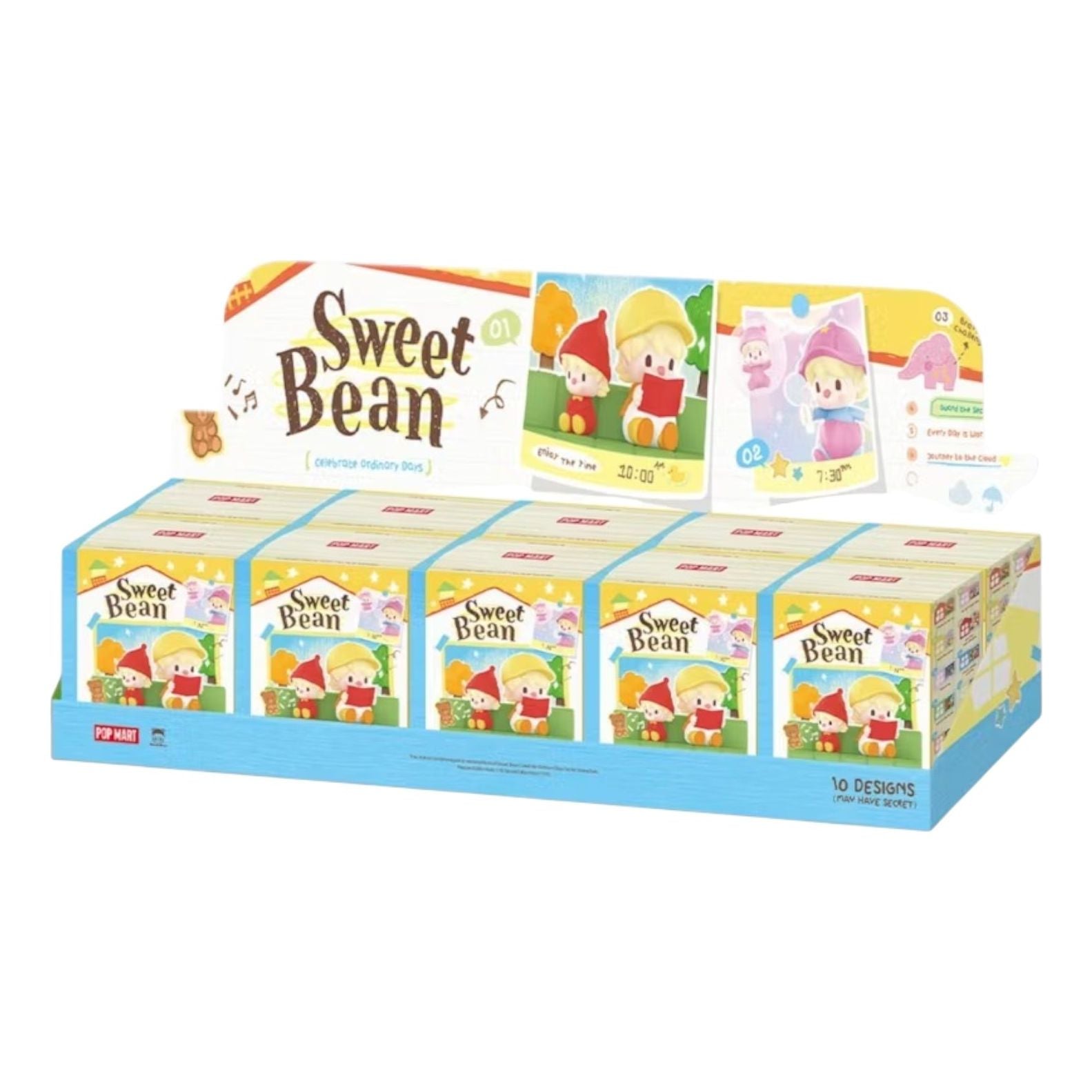 Pop Mart Sweet Bean Celebrate Ordinary Days Series Sets Sealed Case (10 Blind Boxes) PPMT-2509-0046-962582376