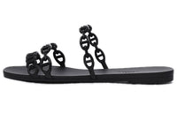 HERMES Slide Slippers Women's Black