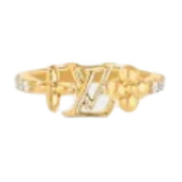 LOUIS VUITTON Crystal Rings Women's Gold
