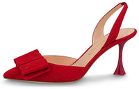 LOUIS VUITTON Blossom Slim Heel High Heels 7.5cm Women's Red