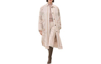 HERMES Coats Women's Ecru