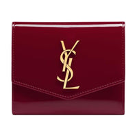 SAINT LAURENT UPTOWN Calfskin Wallet Women's Red