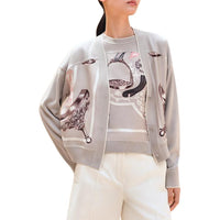 HERMES SS24 Knitwear Women's Titanium Gray