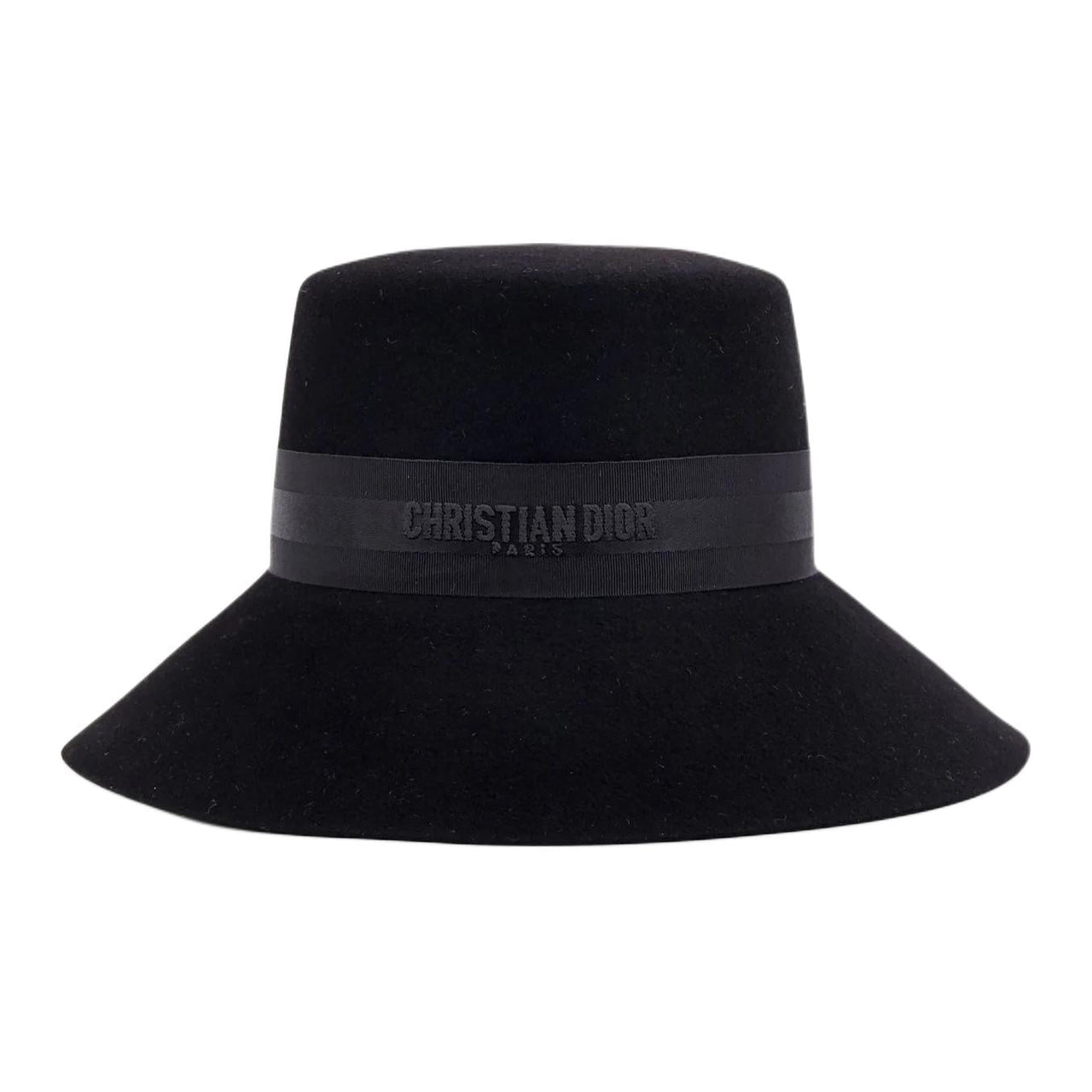 DIOR Rabbit Fur Bucket Hats Women's Black