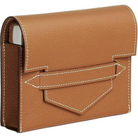HERMES Evercolor Calfskin Storage Bag Unisex Brown