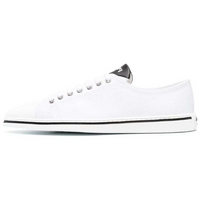 PRADA Synthesis Low Top Stylish Skateboarding Shoes Women's White