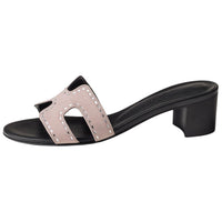 HERMES Oasis Slide Slippers 5cm Women's Pink