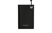 SAINT LAURENT Calfskin Card Holder Men's Black