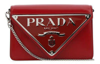 PRADA Leather Portable Crossbody Bag, Shoulder Bag Women's