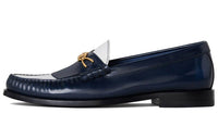 CELINE Triomphe Luco Maillon Loafers Women's Blue White