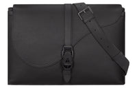 DIOR Grain Calfskin Oval Shaped Handbag, Shoulder Bag Men's Black