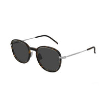 SAINT LAURENT Irregular Shape Sunglasses Unisex Deep Havana Color