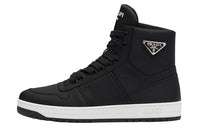 PRADA High Top Stylish Skateboarding Shoes Women's Black