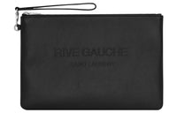 SAINT LAURENT Calfskin Clutch Regular Men's Black