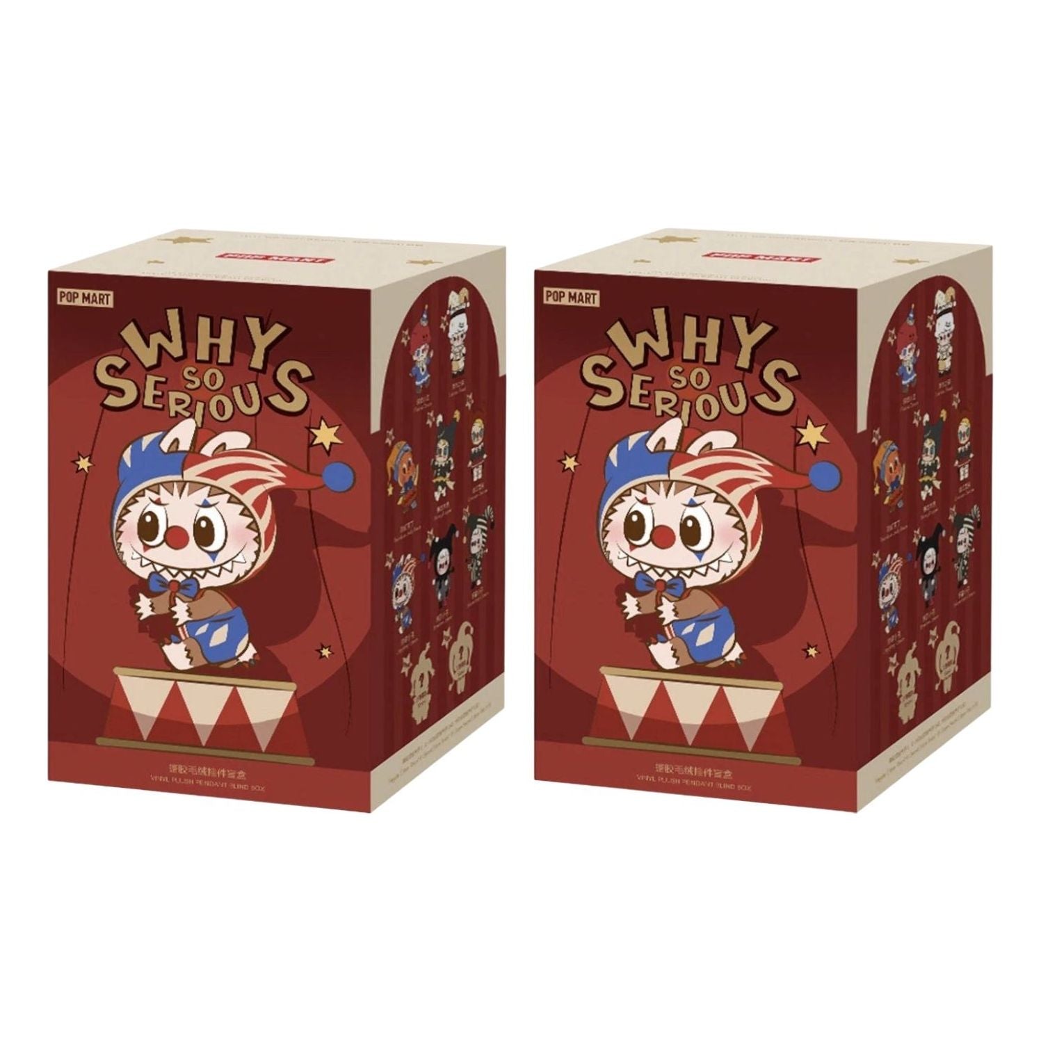 Pop Mart Why So Serious Series Vinyl Plush Pendant Sealed Case (2 Blind Boxes) PPMT-2509-0082-971117264