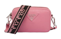 PRADA Leather Crossbody Bag Shoulder Bag Women's Pink