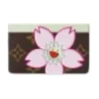 LOUIS VUITTON X Takashi Murakami Card Holder Sakura Brown