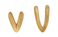 SAINT LAURENT Brass Clip On Earrings Women's