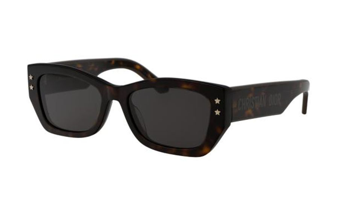 DIOR - Rectangular Sunglasses Women's Tortoiseshell