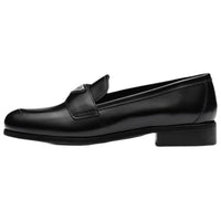 PRADA Bushed Leather Loafers 'Black' Women's