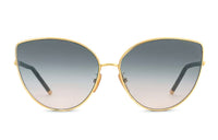 LOUIS VUITTON Alloy Butterfly Sunglasses Unisex Gold