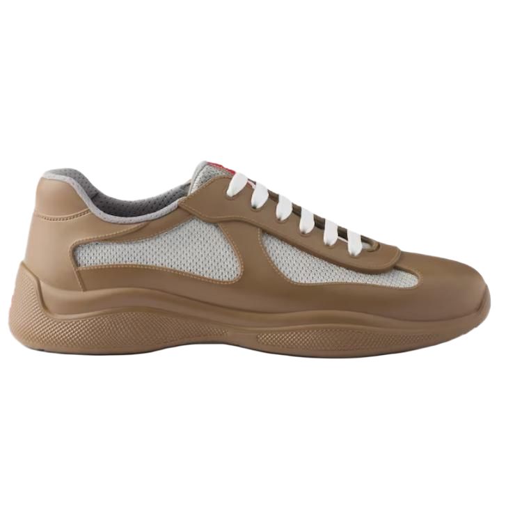 PRADA America's Cup Low-Top Casual Shoes Unisex Tea Brown