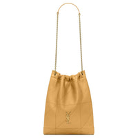 SAINT LAURENT Jamie Nappa Leather Handbag, Shoulder Bag Women's Yellow