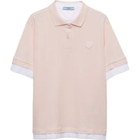 PRADA SS24 Polo Shirt Women's Peach