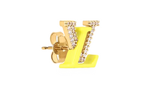 LOUIS VUITTON Metal Earrings Women's Yellow