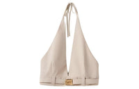 MIU MIU Camisole Women's Lime Gray Stone