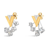 LOUIS VUITTON V For Vuitton Earrings
