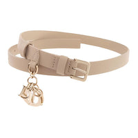DIOR Calfskin, Metal Leather Belts Women's Beige