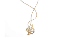 CHANEL Metal Necklaces Women's Gold