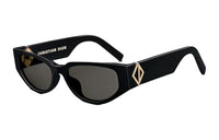 DIOR Acetate Irregular Shape Sunglasses Men's Black
