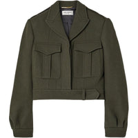 SAINT LAURENT Jacket Women's Olive Green