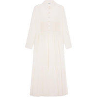 CELINE Long Sleeved Dress Women's Ivory White