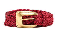SAINT LAURENT Pre-Owned Rive Gauche Woven Silk Belt