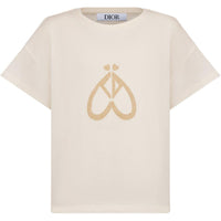 DIOR SS24 T Shirt Cream White Kids'
